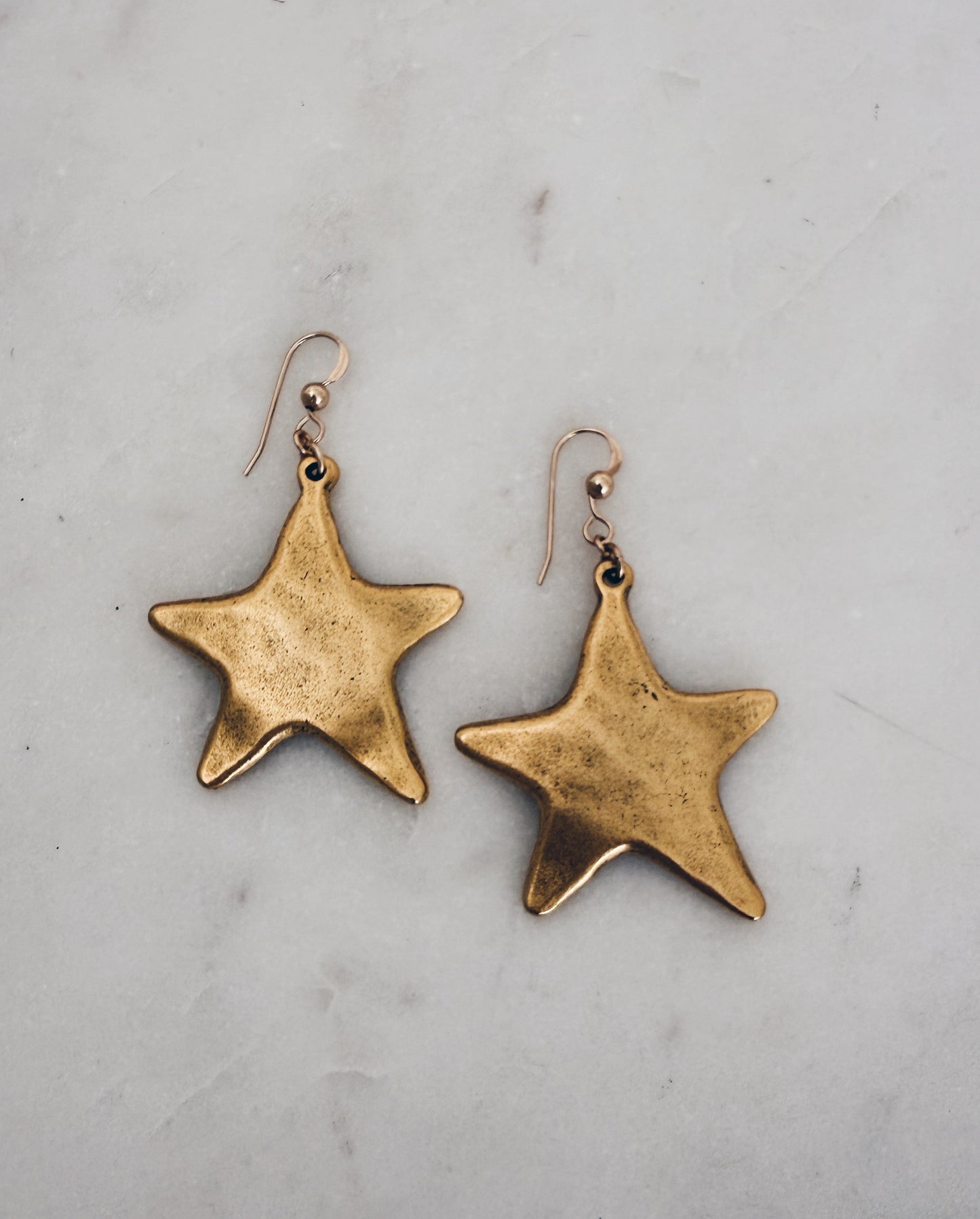 Gold Super Star Earrings