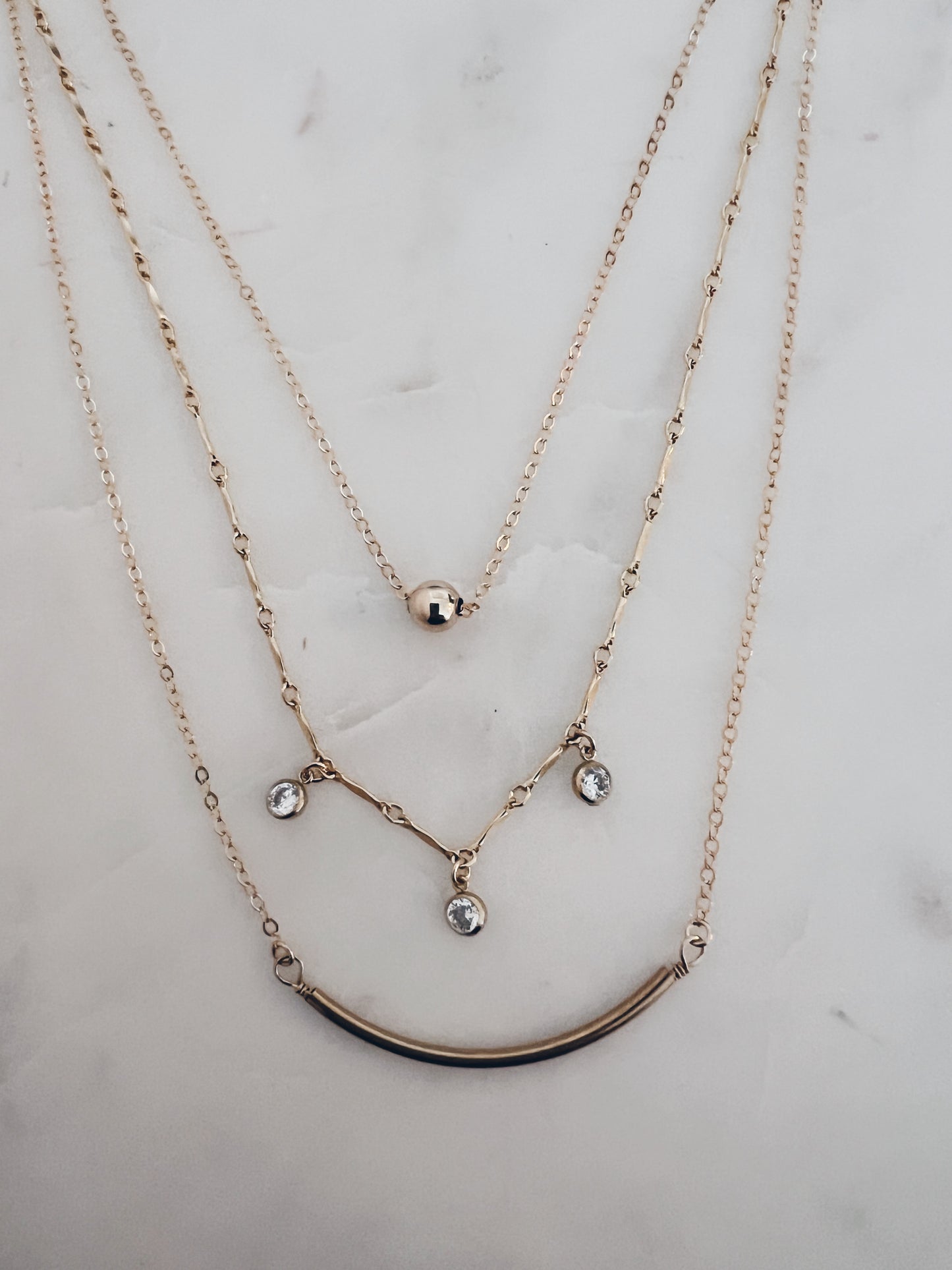 Trio Mixed Layered Necklace