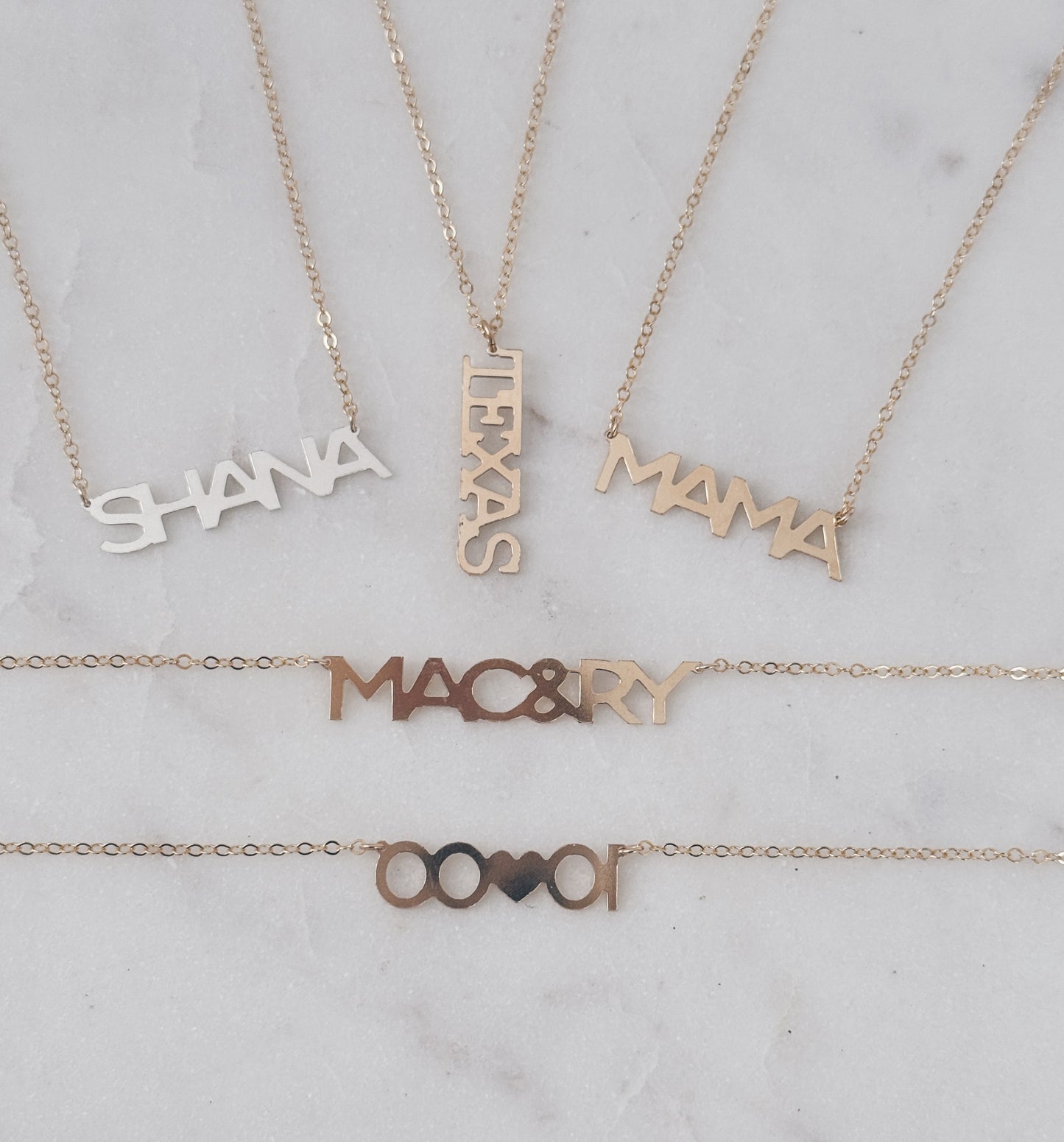 Personalized Vertical Nameplate Pendant Necklace