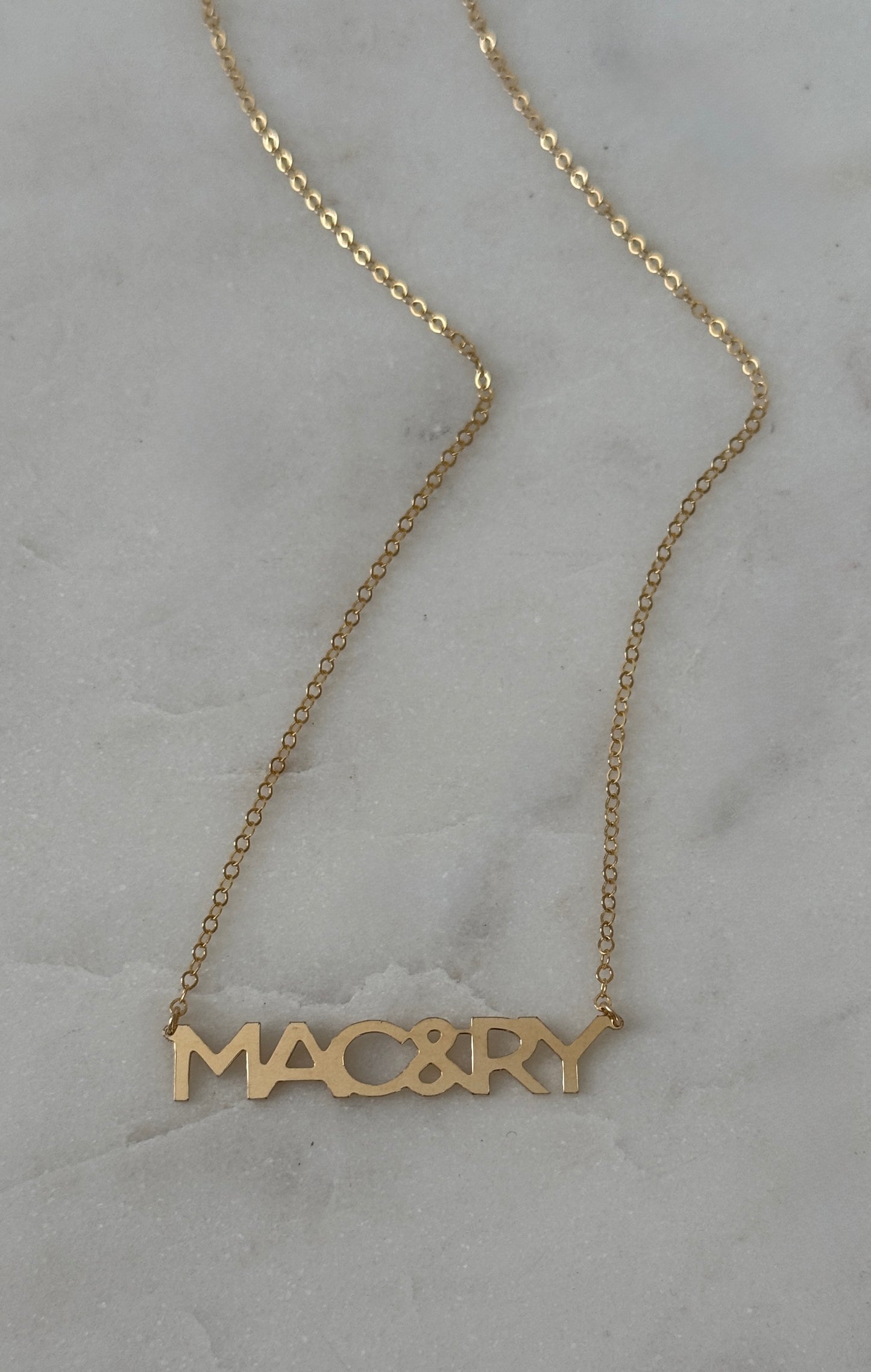 Personalized Nameplate Pendant Necklace