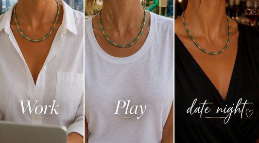 Bamboo Gemstone Necklace + More Options