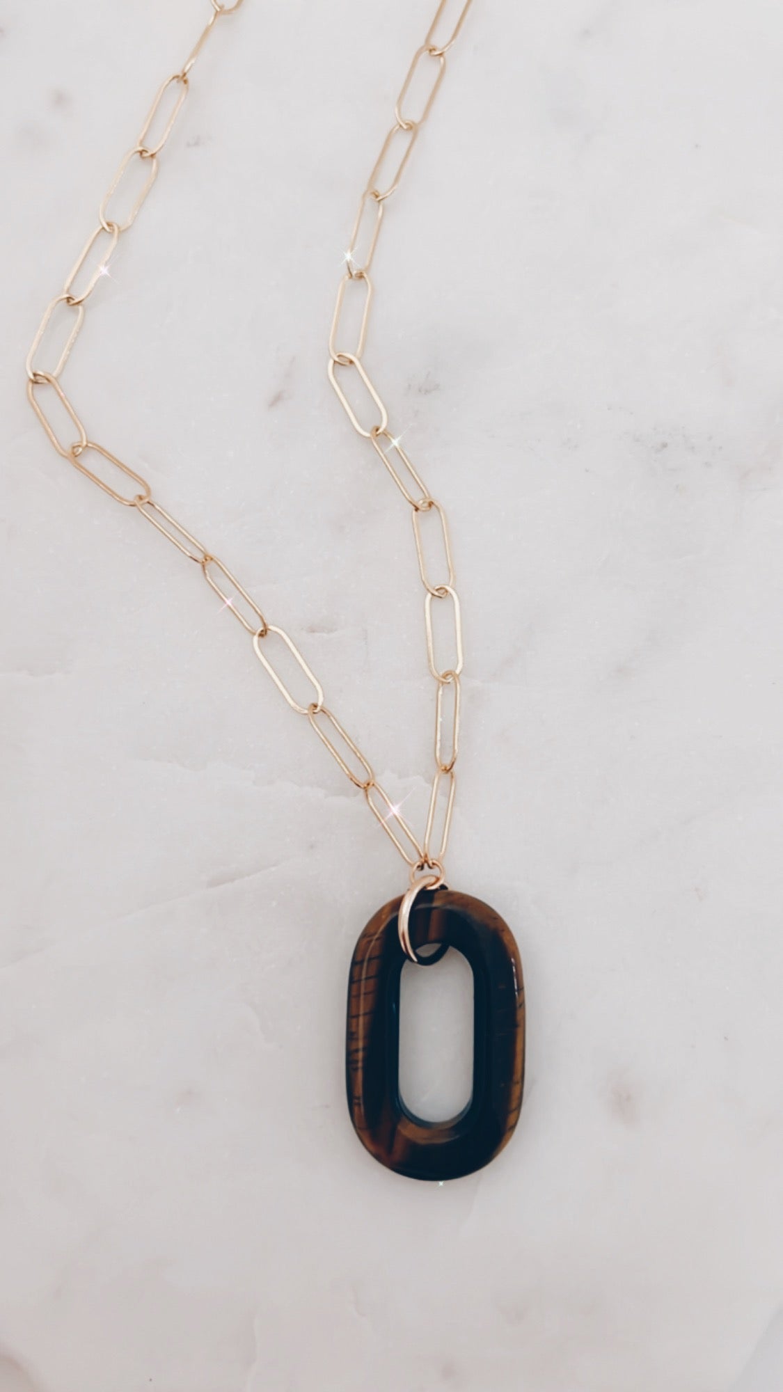Oval Gemstone Pendant Necklace + More Options