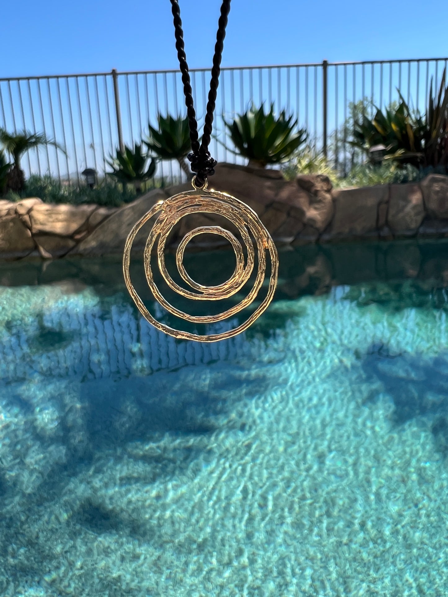 Gold Swirl Cord Choker