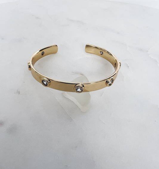 Gold Grecian Cuff Bracelet