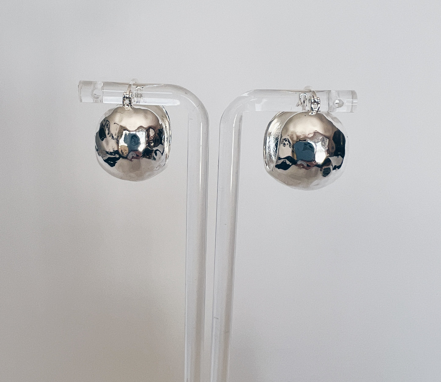 Hammered Chunky Huggie Hoops + More Options