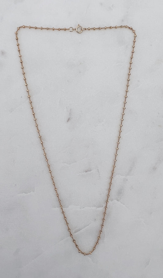 14k Gold Filled Dotted Necklace