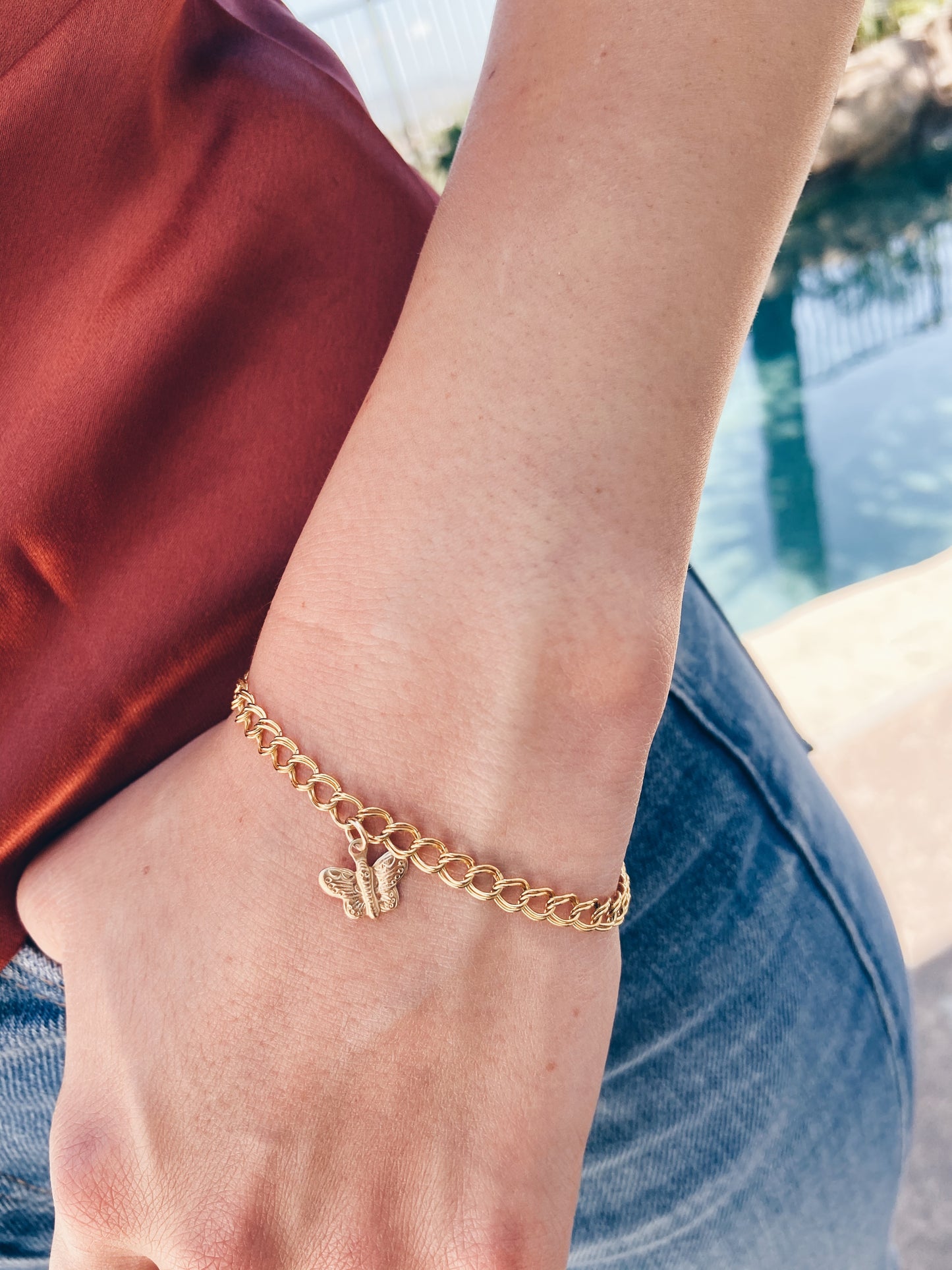Butterfly Chain Bracelet