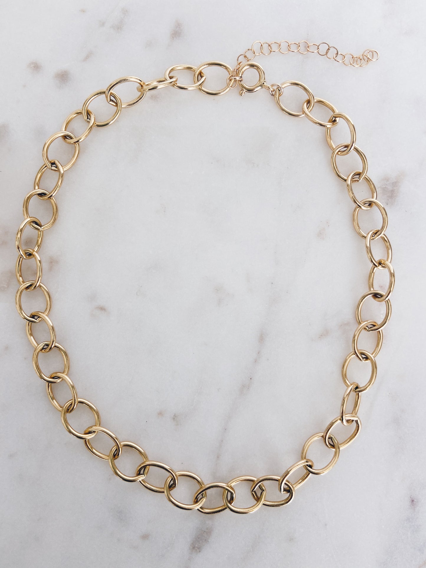 14k Gold Filled Double Curb Chain Necklace