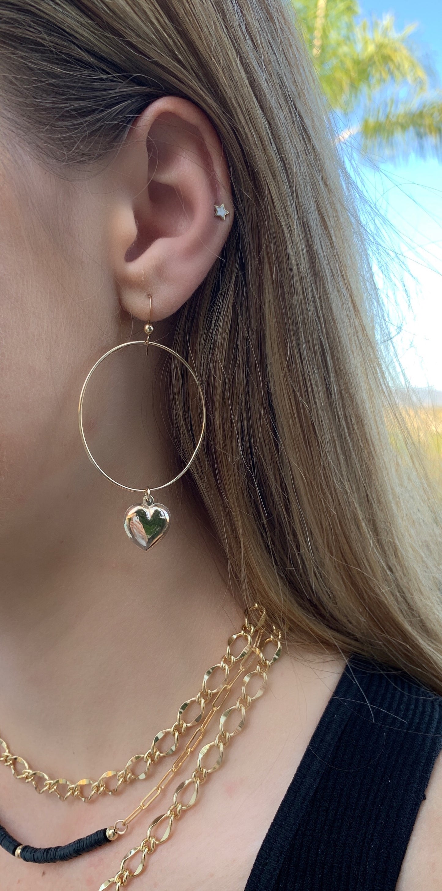 Heartbreaker Hoop Earrings
