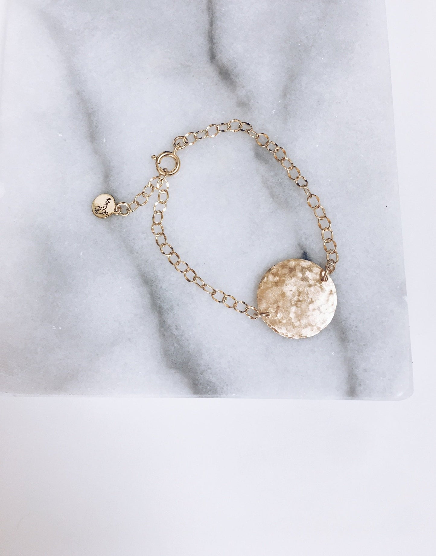 Hammered Coin Bracelet
