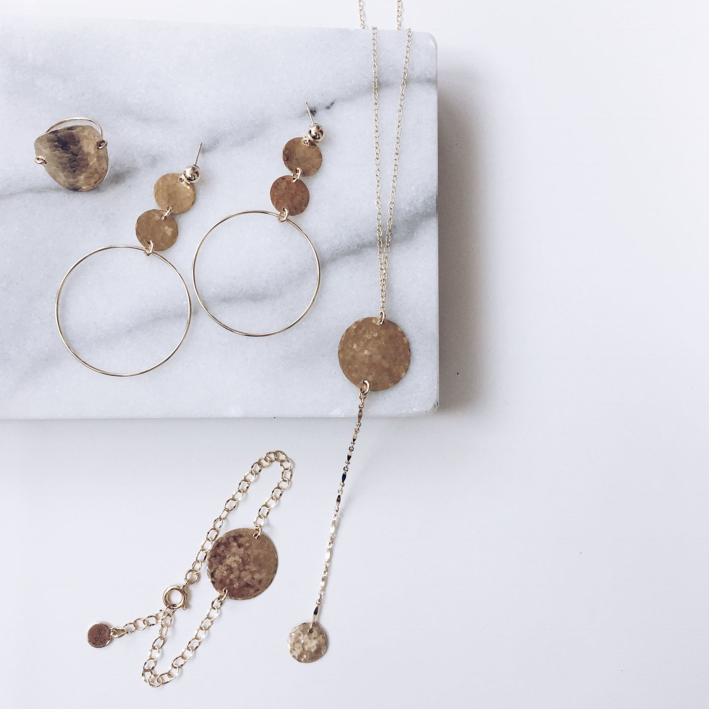 Duo Hammered Hoops...Featured in Vogue