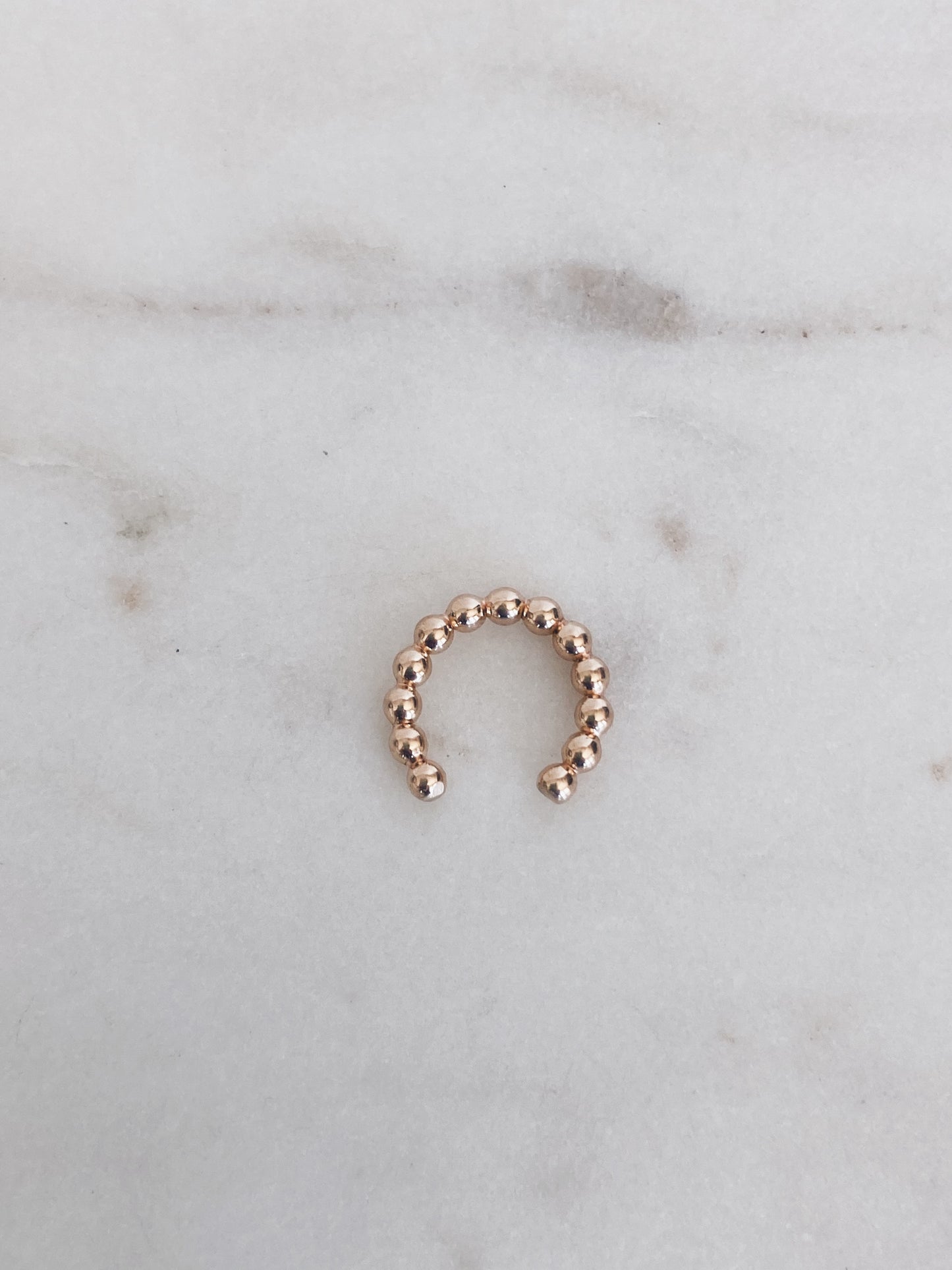 14k Gold Filled Beaded Ear Cuff