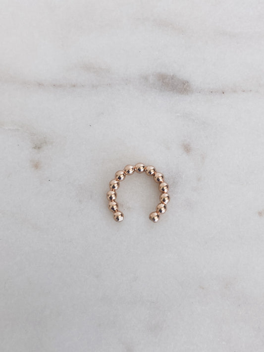 14k Gold Filled Beaded Ear Cuff