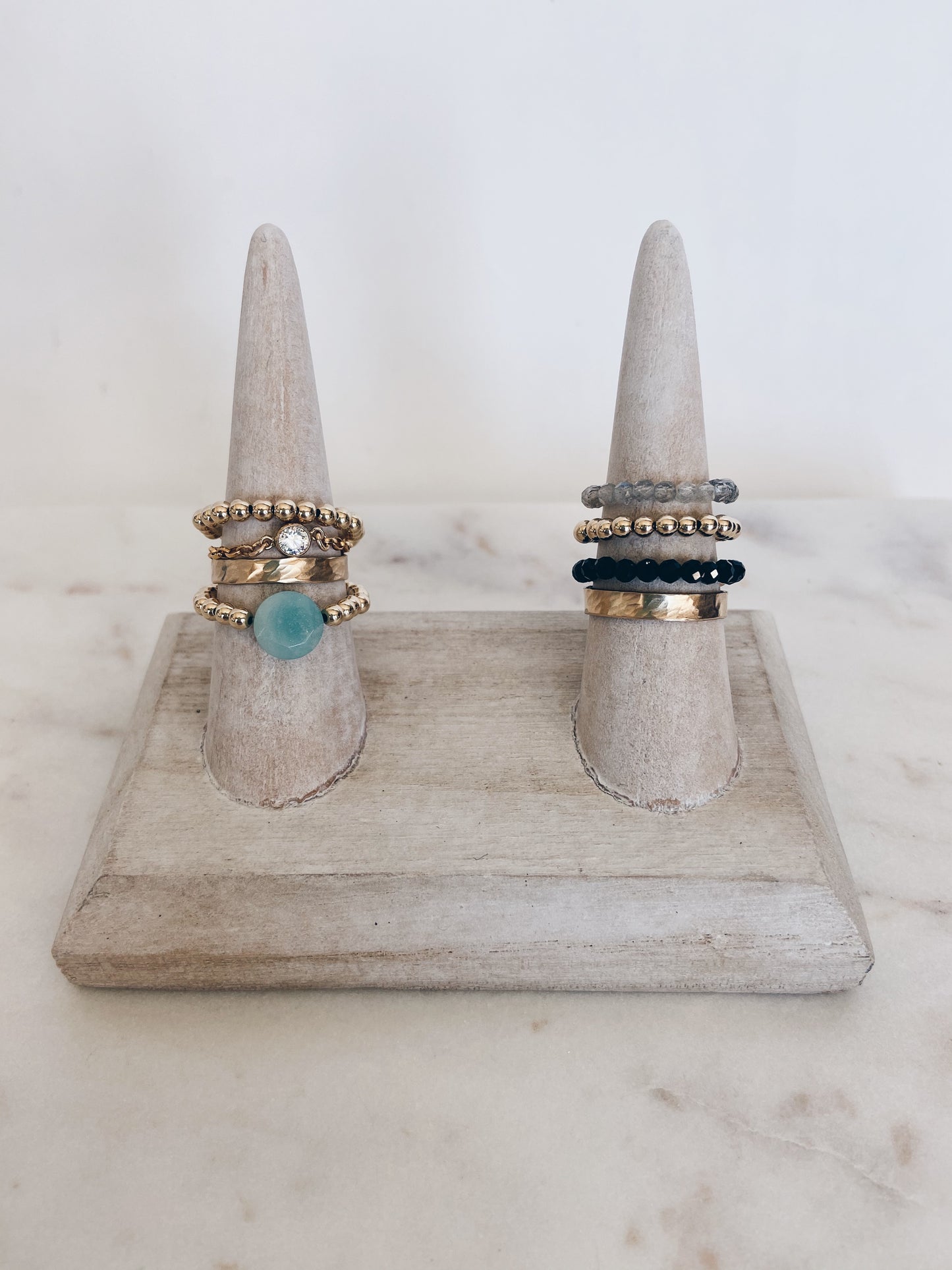 Labradorite Beaded Ring