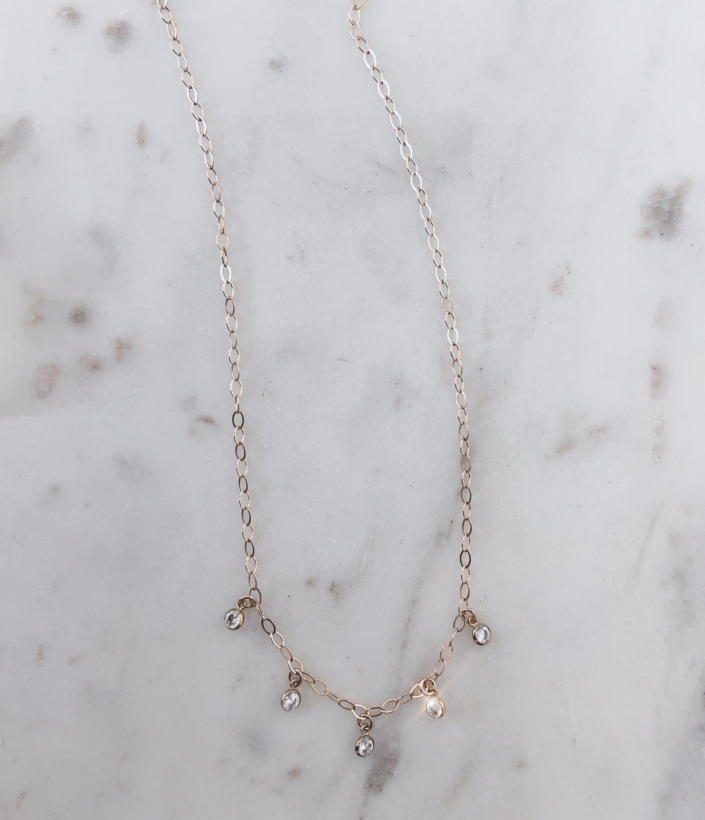 Dripping Crystals Necklace