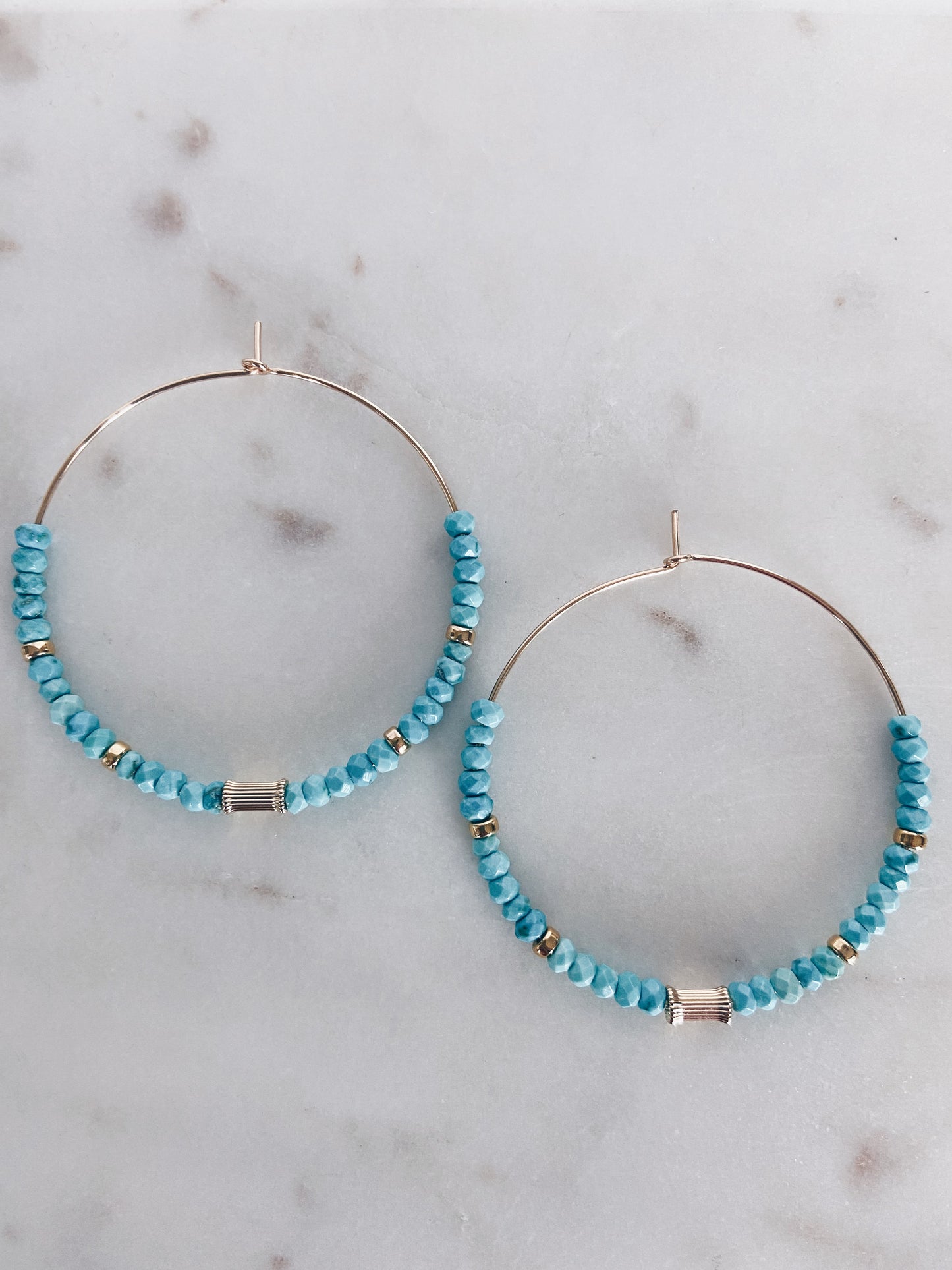 Groovy Turquoise Hoops