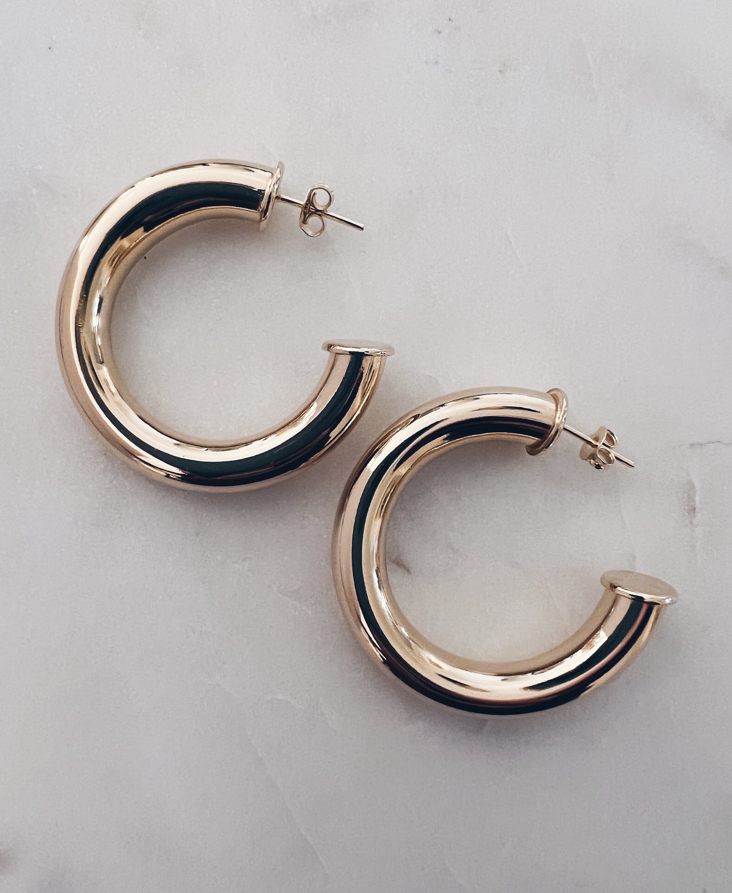 Chunky MEGA Gold Hoops