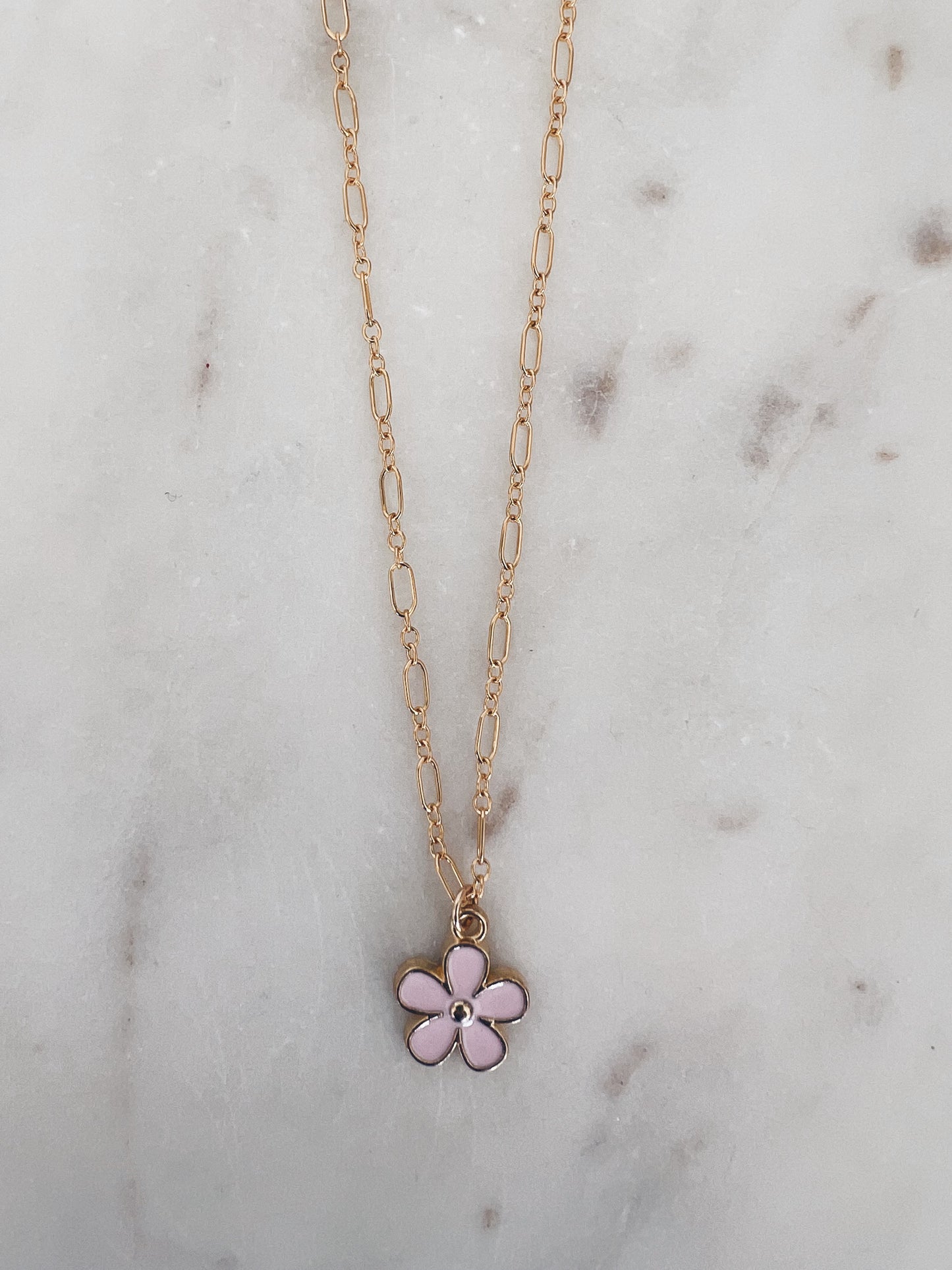 Enamel Daisy Necklace + More Colors
