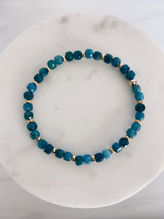 Square Gemstone Bracelet + More Colors
