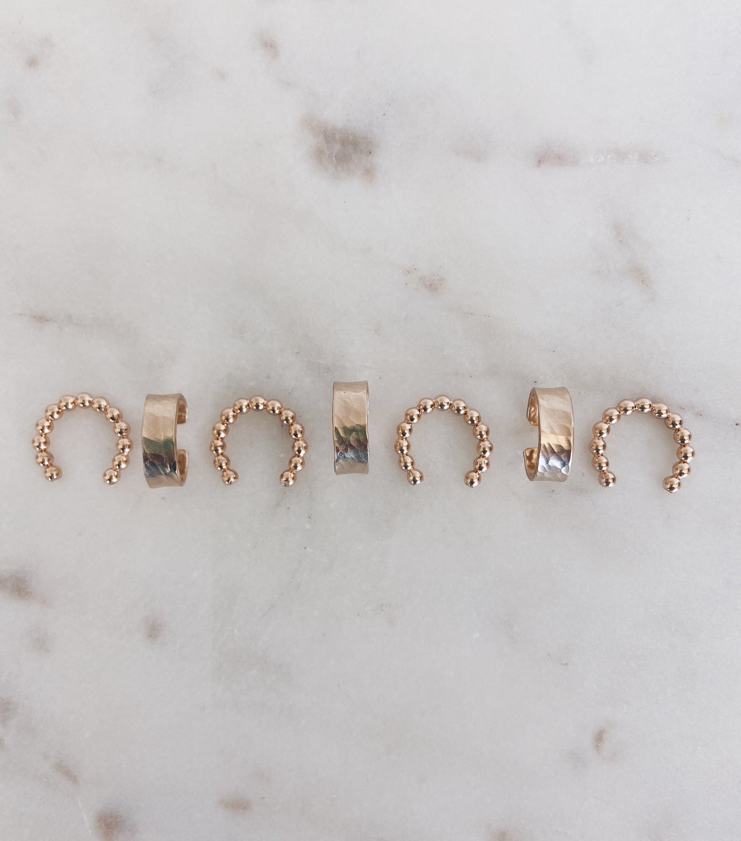 14k Gold Filled Beaded Ear Cuff