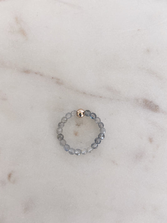 Labradorite Beaded Ring