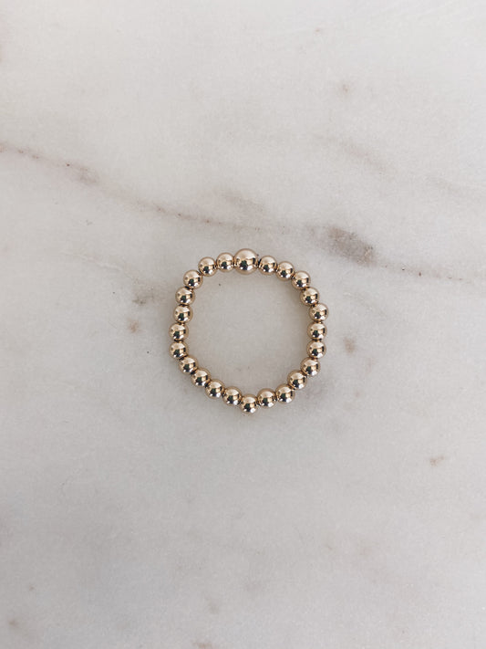 14k Gold Filled Beaded Ring