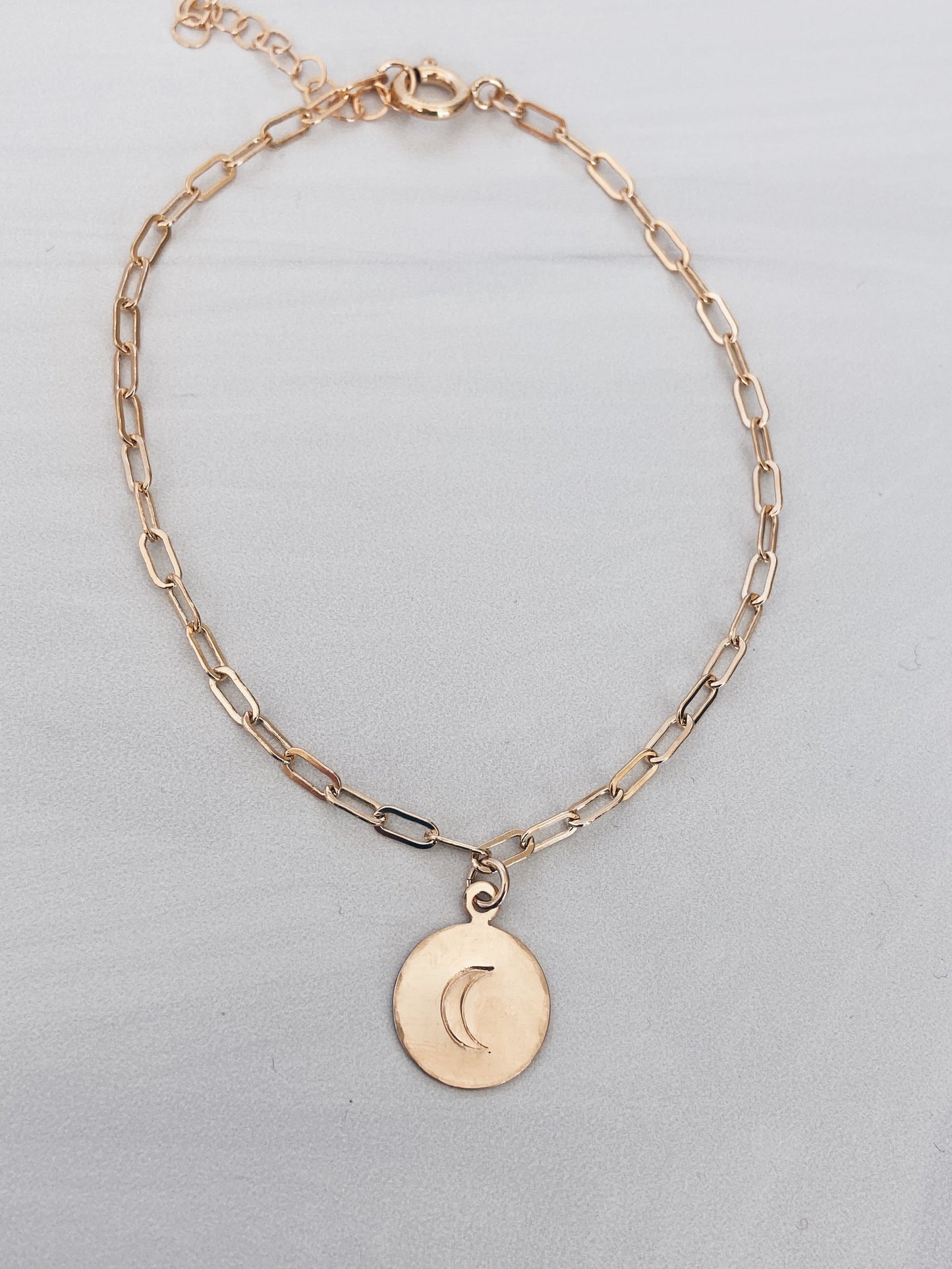 14k Gold Filled Charm Anklet + More Charms