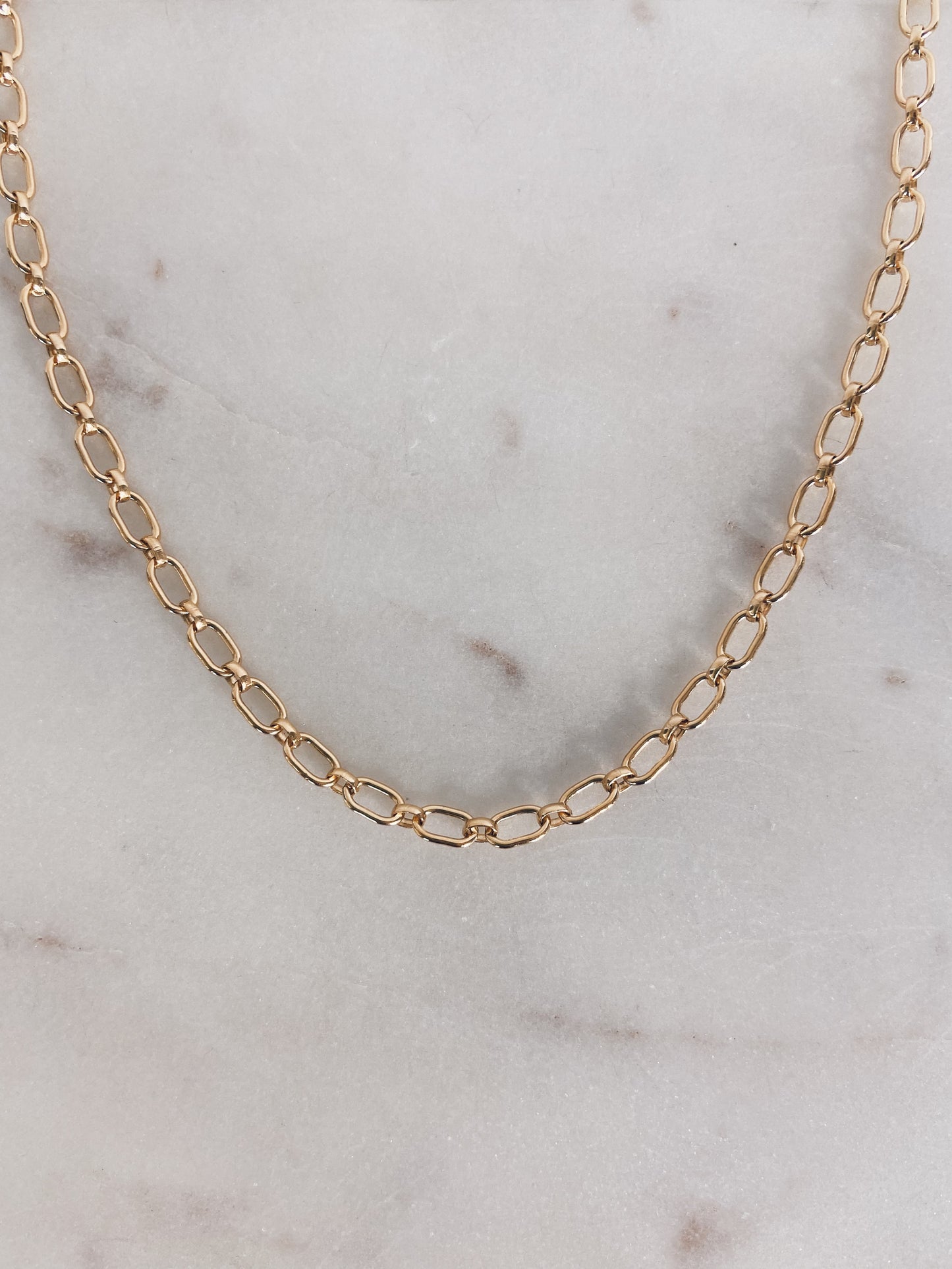14k Gold Filled Short & Long Oval Link Chain