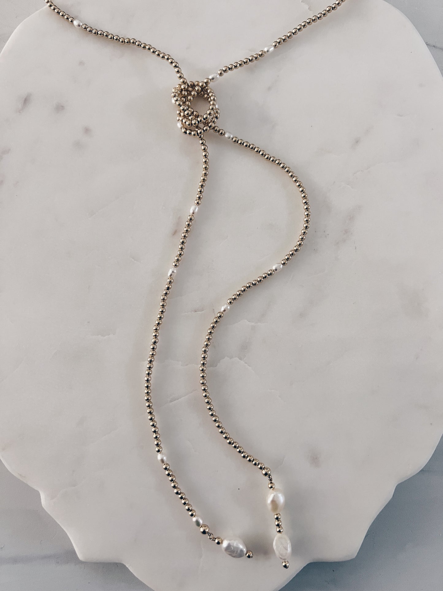 Gold Lariat Wrap Necklace - Wear 4+ more Ways