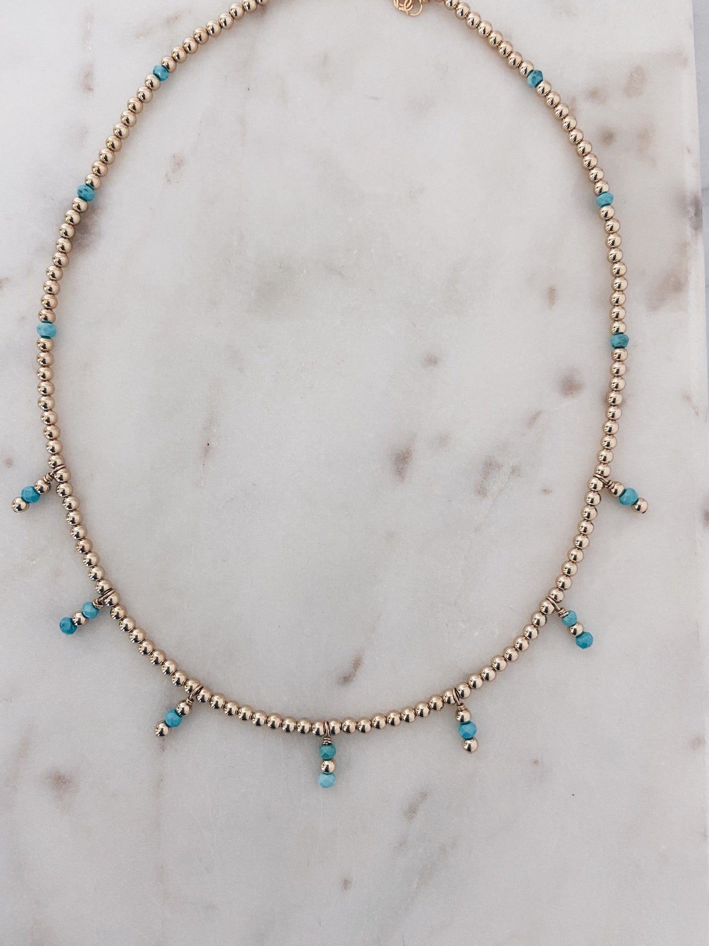 Beaded Dangles Choker Necklace + More Colors