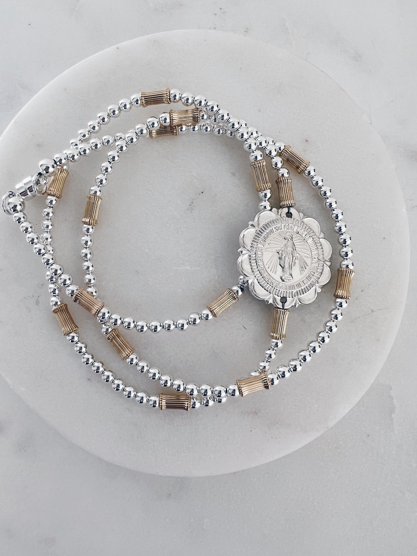 14k Gold Filled Mother Mary Wrap Bracelet + More Options