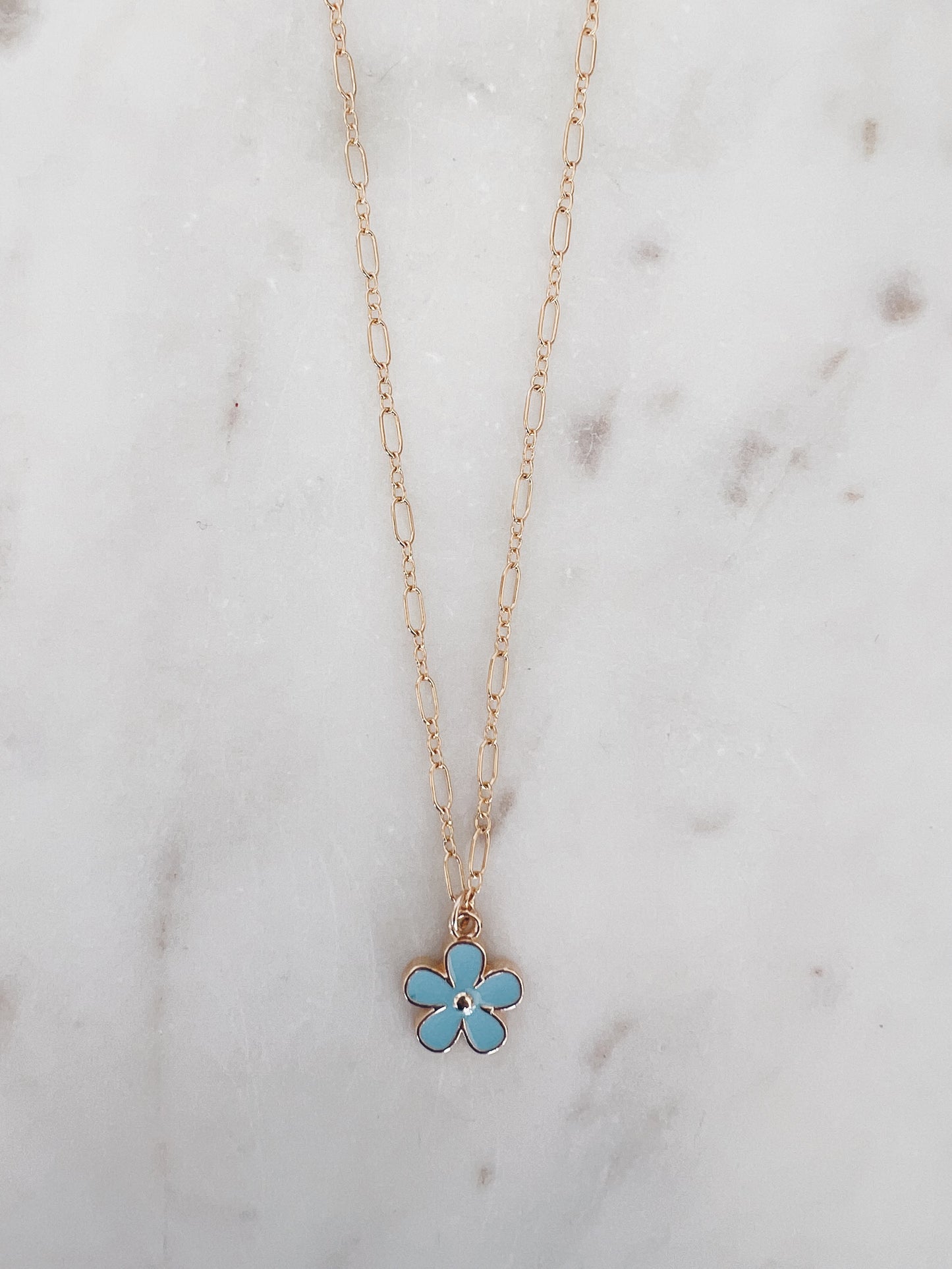 Enamel Daisy Necklace + More Colors