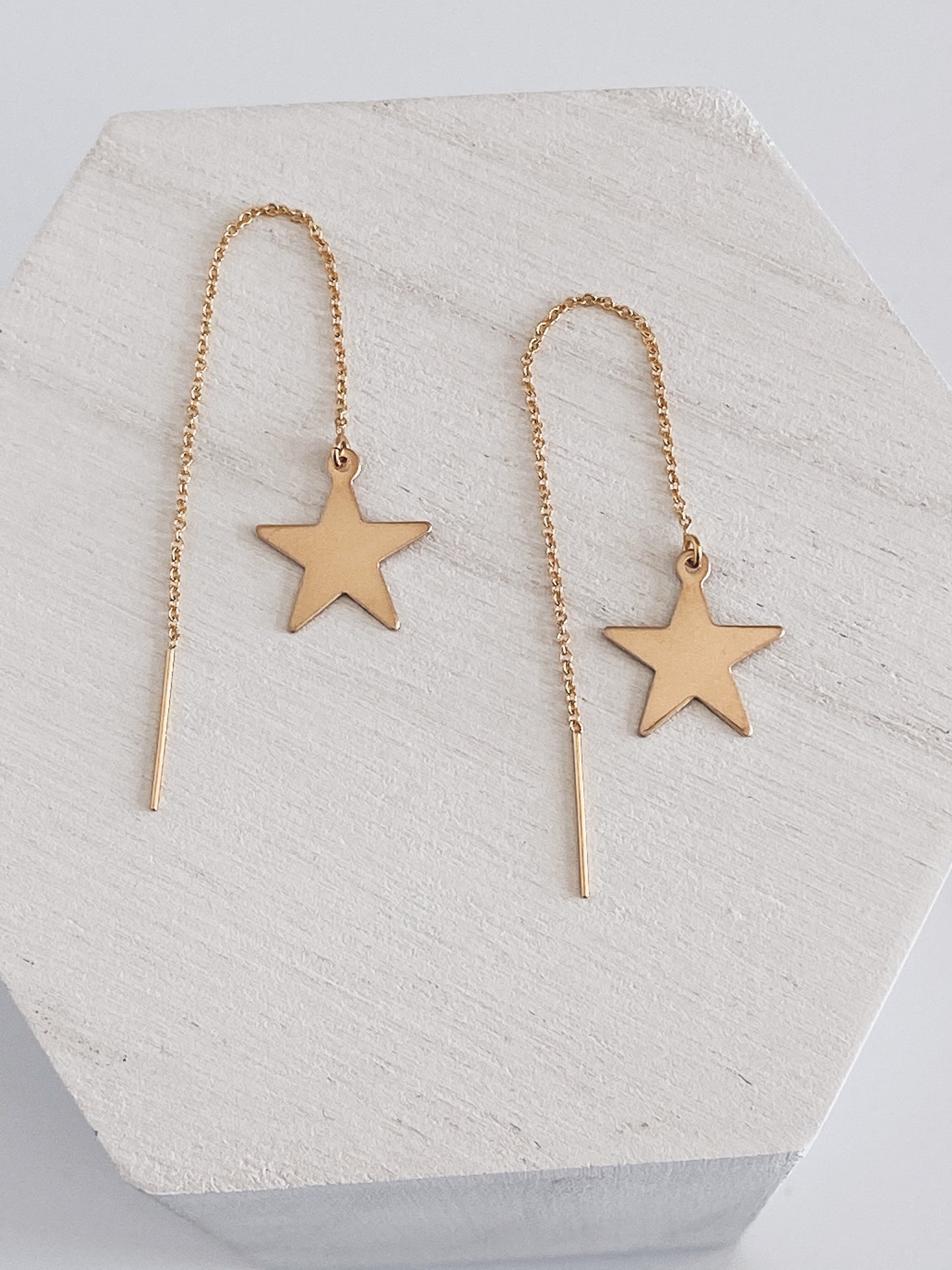 Star Threader Earrings