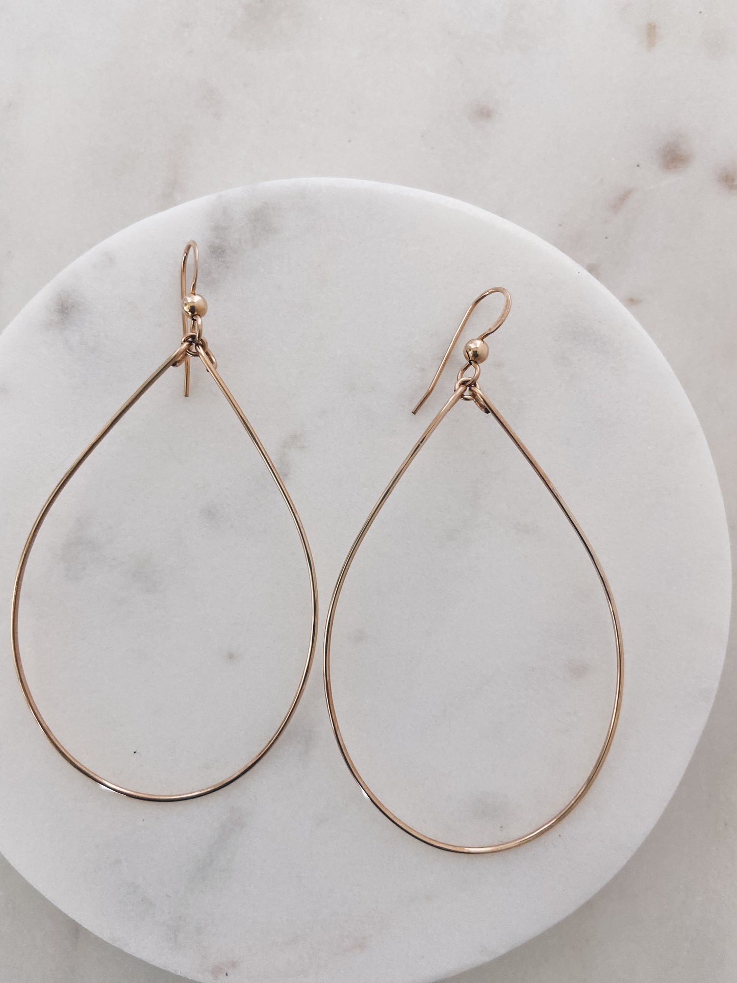 14k Gold Filled Simple Hoops