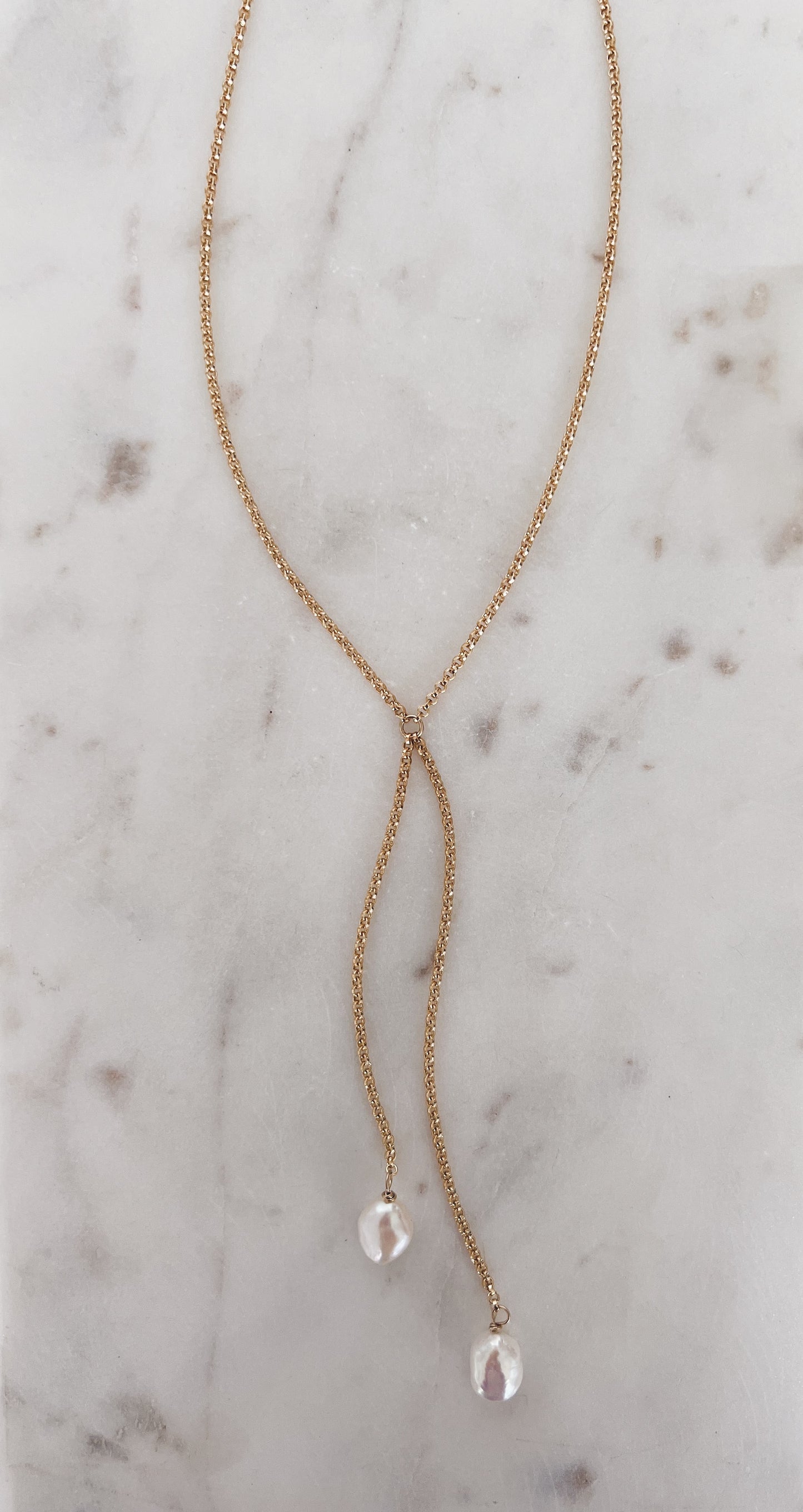 Baroque Pearl Y Necklace