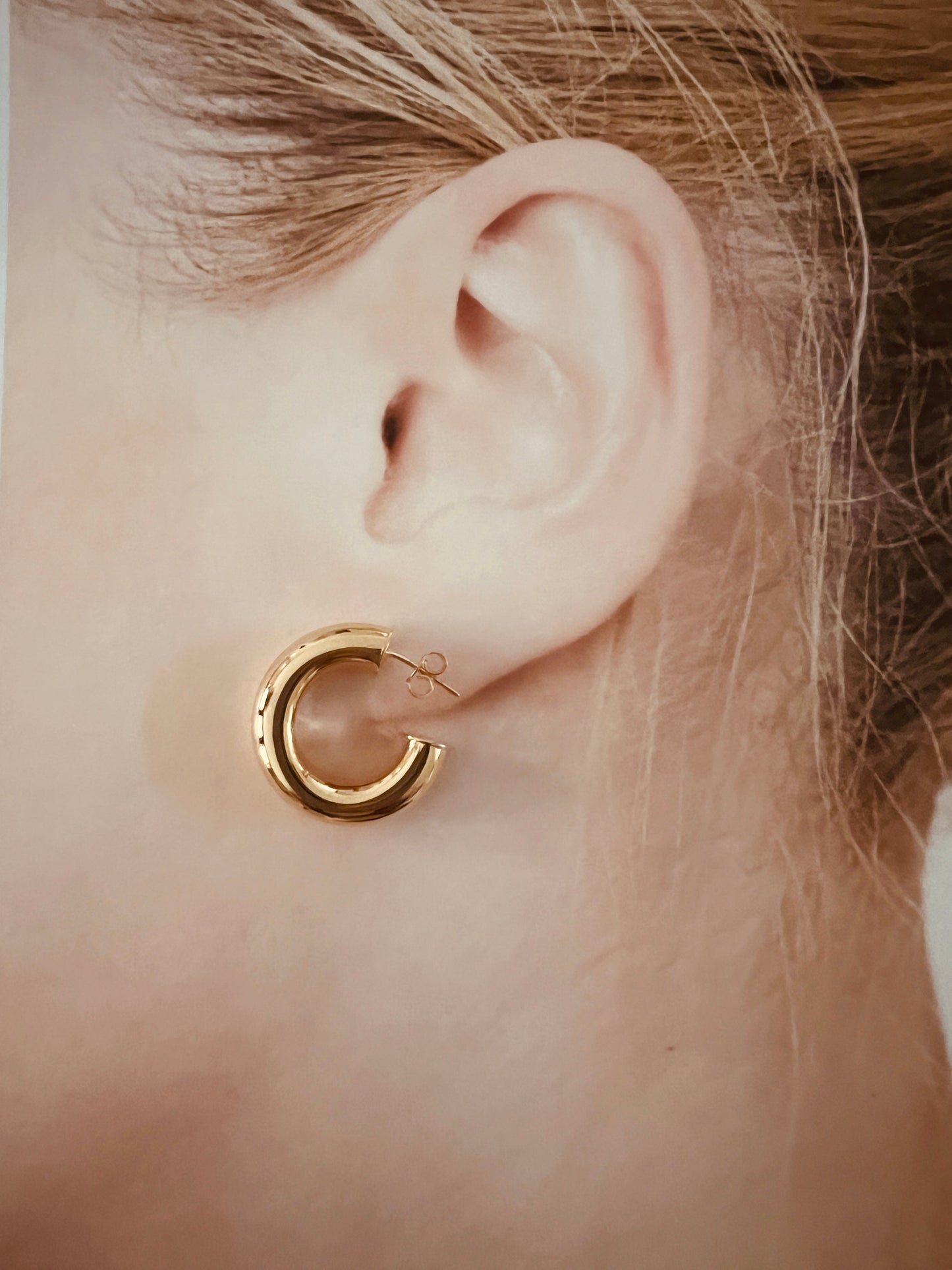 Chunky MINI Gold Hoops