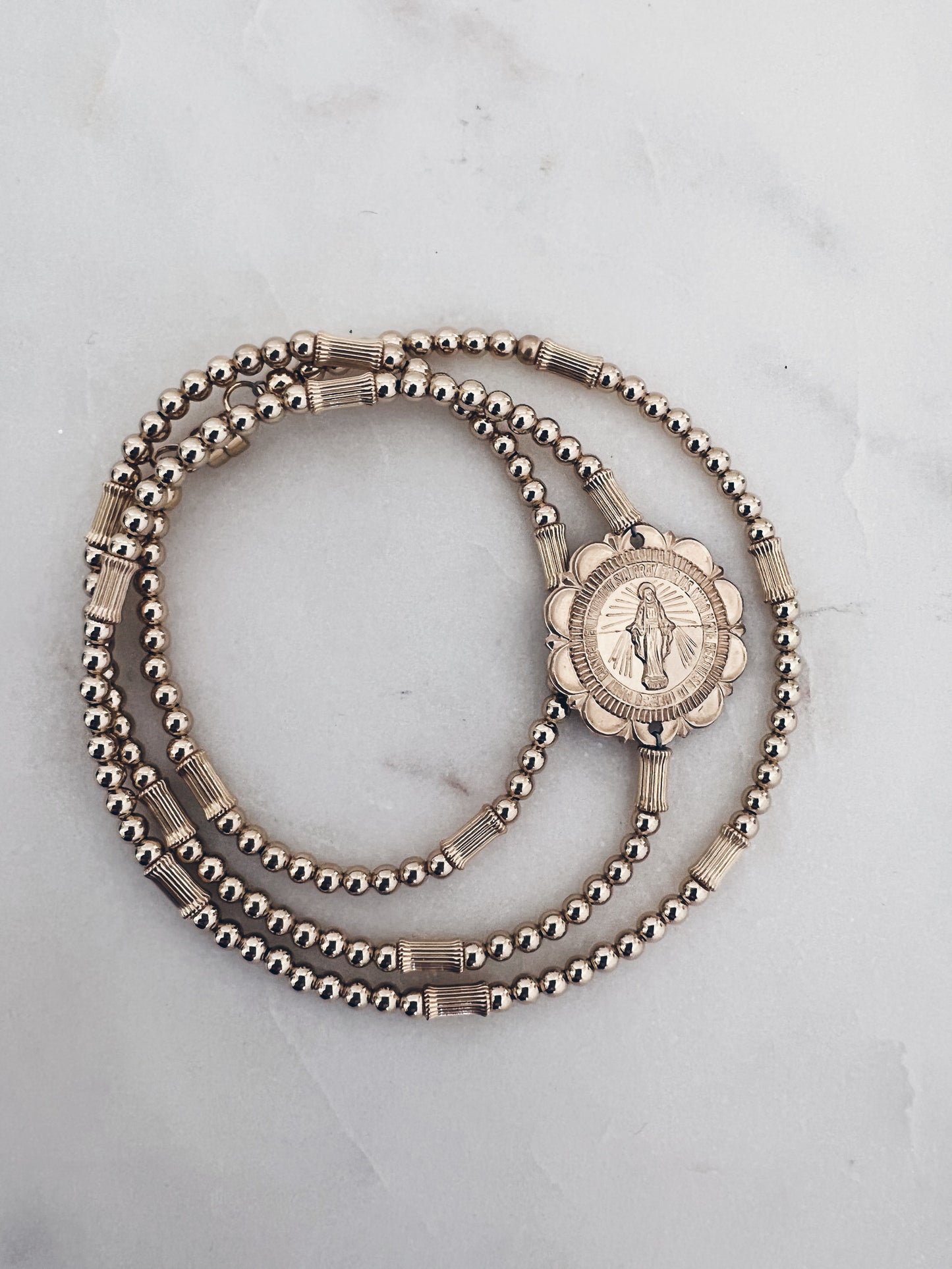 14k Gold Filled Mother Mary Wrap Bracelet + More Options