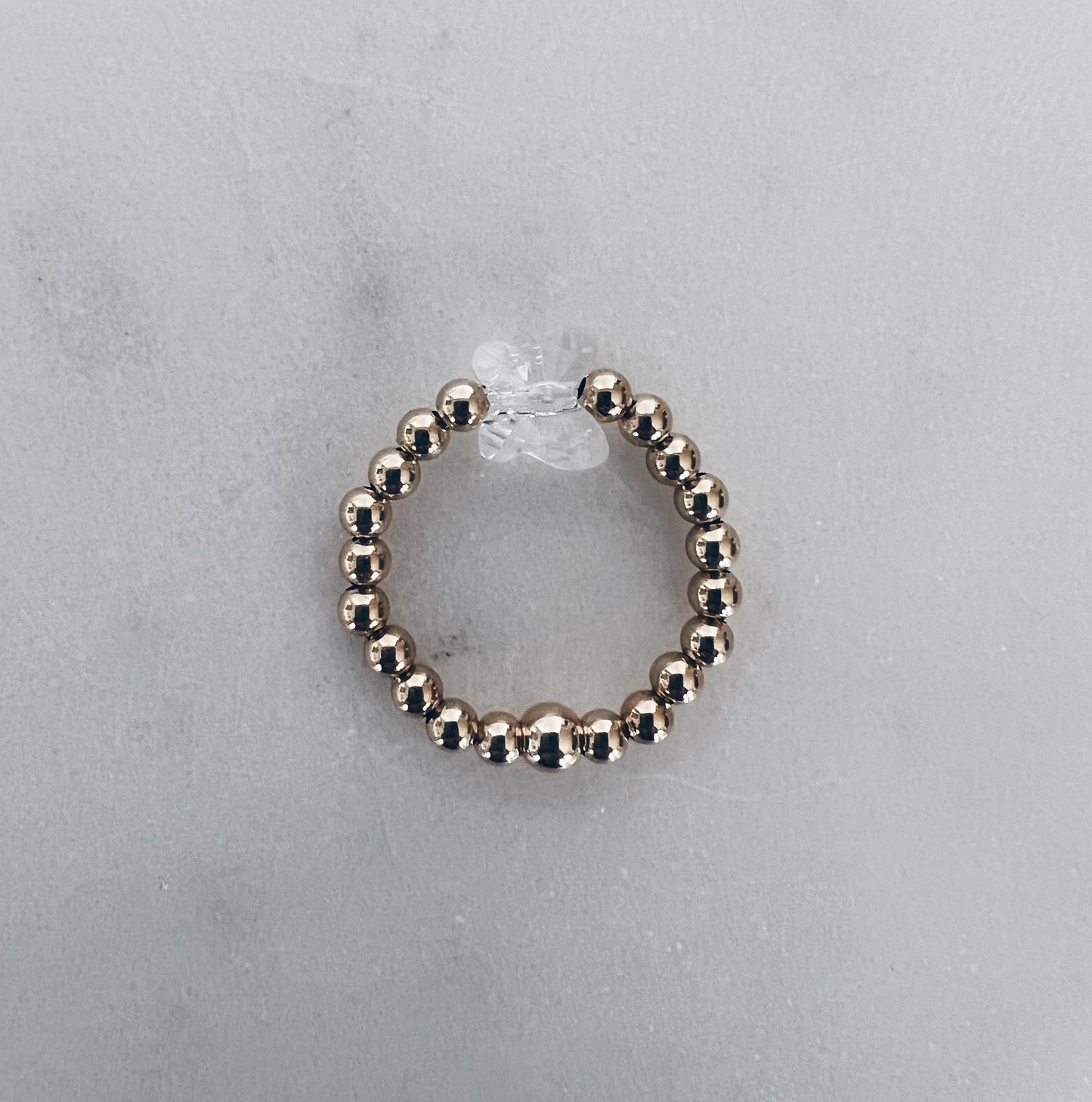 Crystal Butterfly Beaded Ring