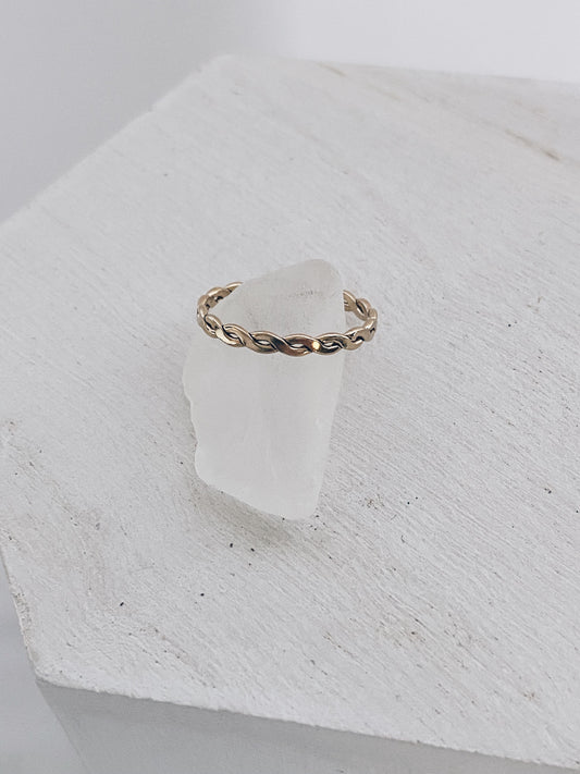 14k Gold Filled Woven Ring