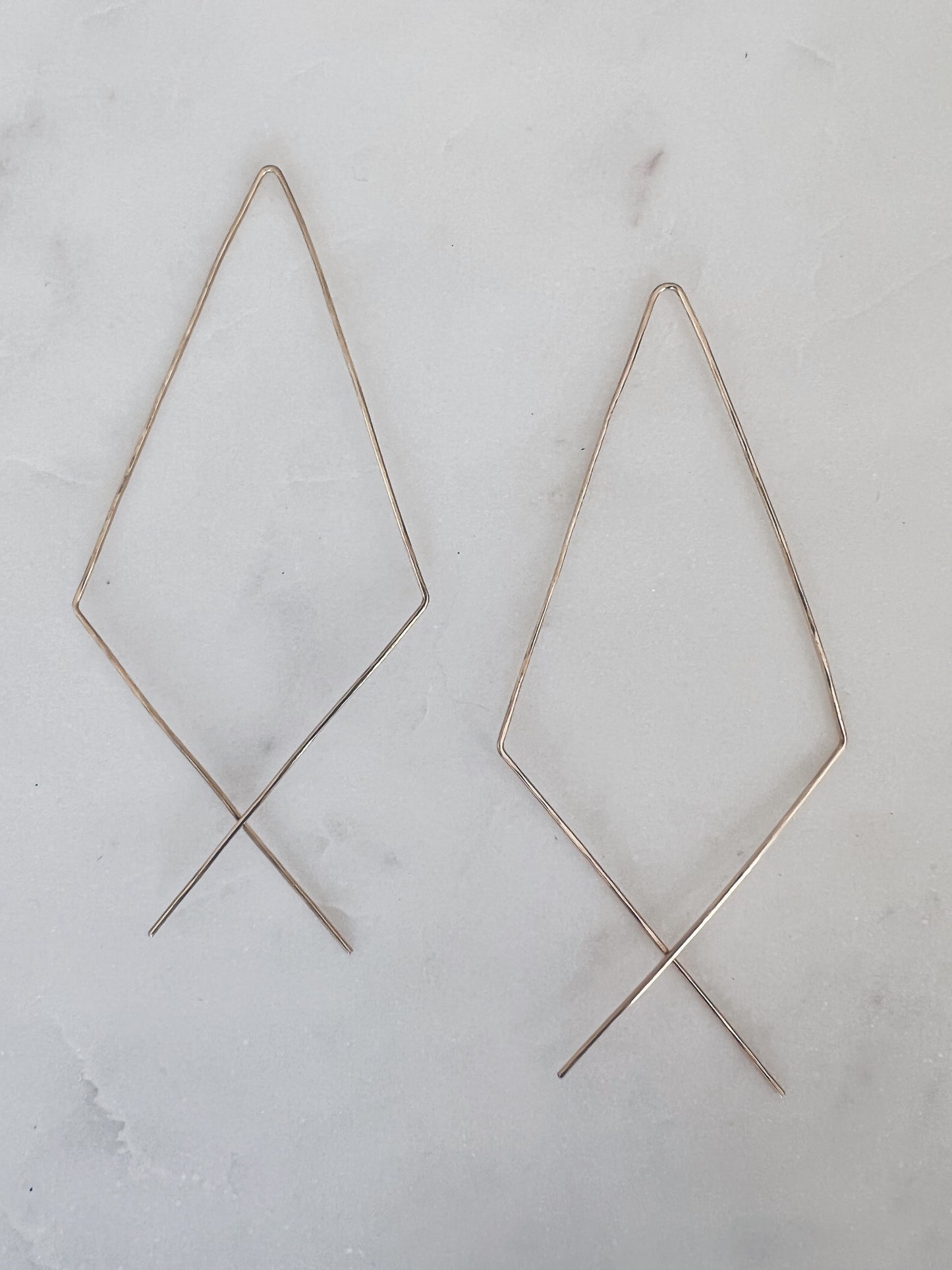 14k Gold Filled Geo Hoops