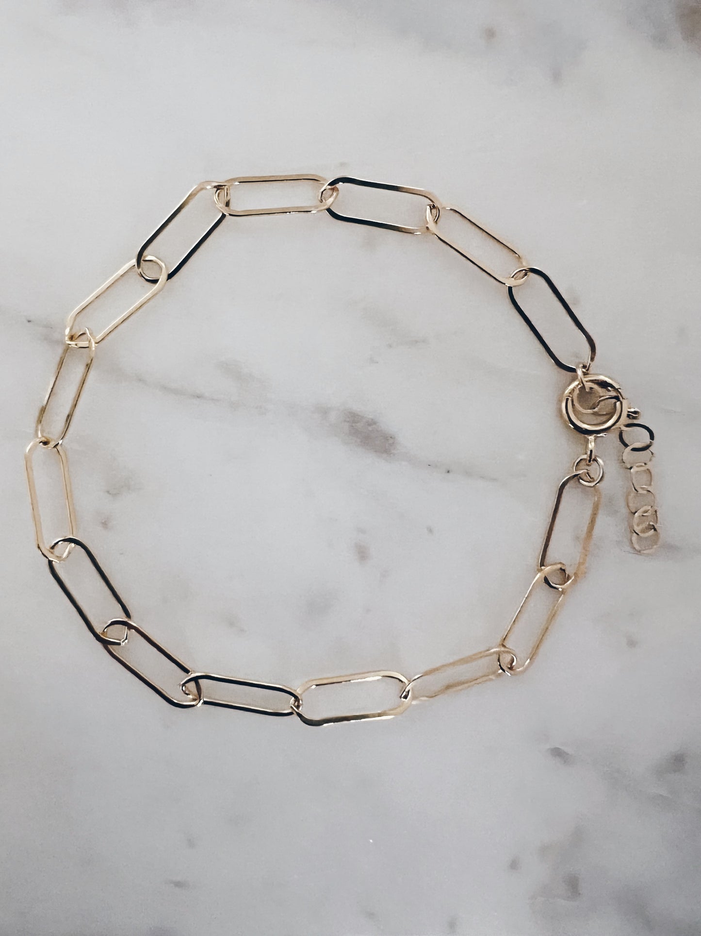 14K Gold Filled Chunky Link Chain Anklet