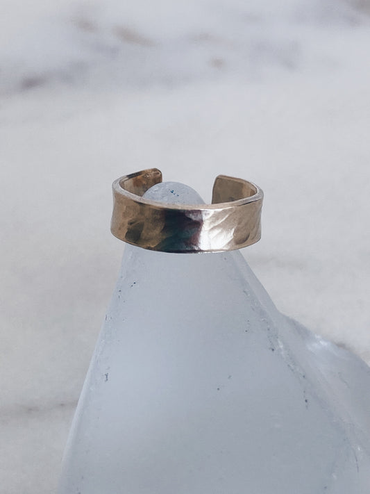 14k Gold Filled Hammered Ear Cuff