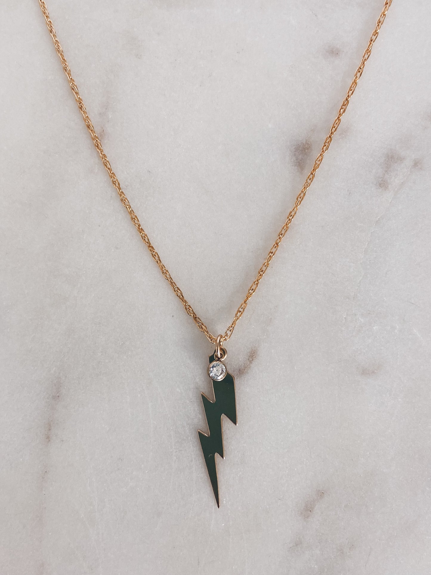 14k Gold Filled Flash CZ Necklace
