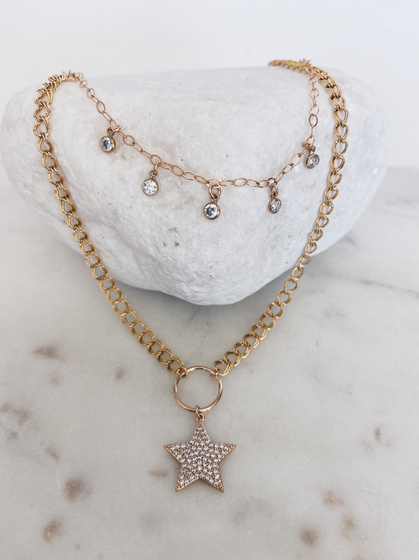 Dripping Crystals Necklace