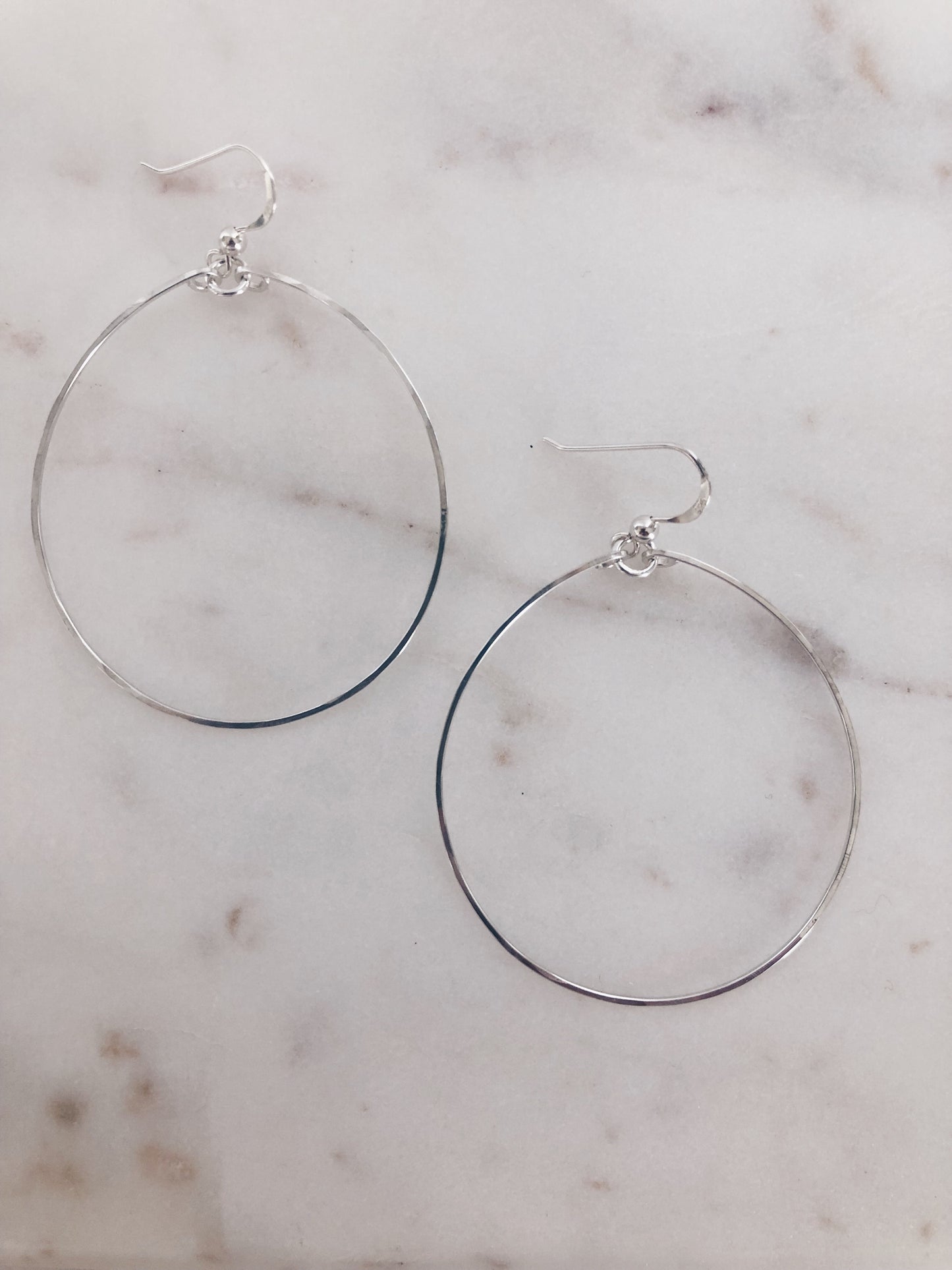 Simple Sterling Silver Hoops