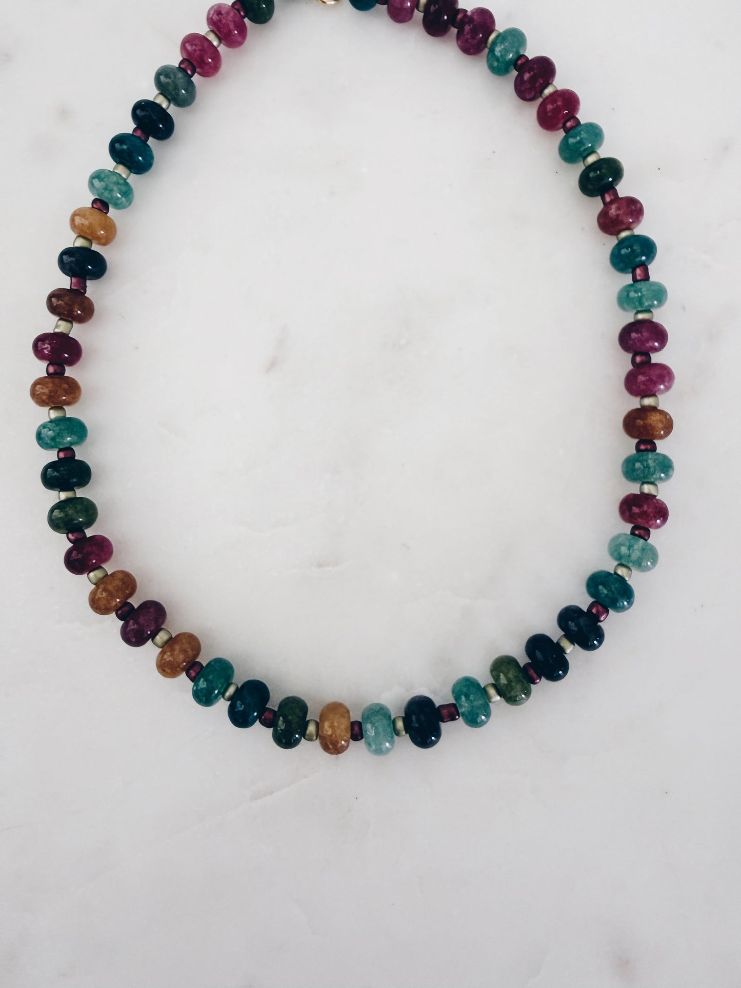 Tidepool Gemstone Necklace | Coastal Gem Collection