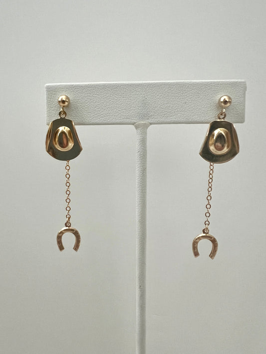 Lasso Drop/Back Earrings