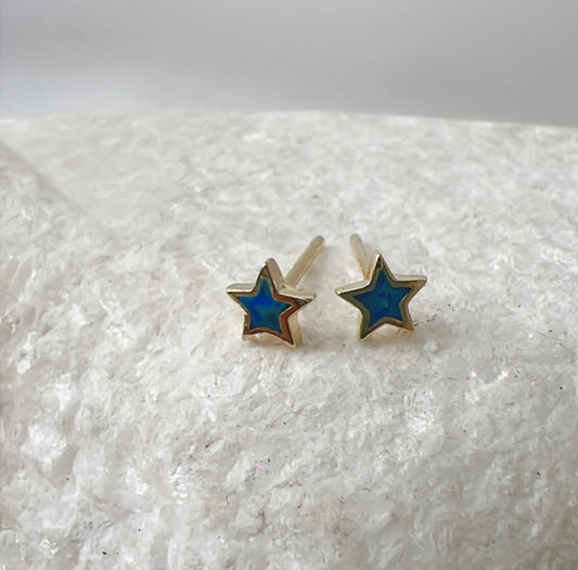 Gold Opal Star Stud Earrings + More Options