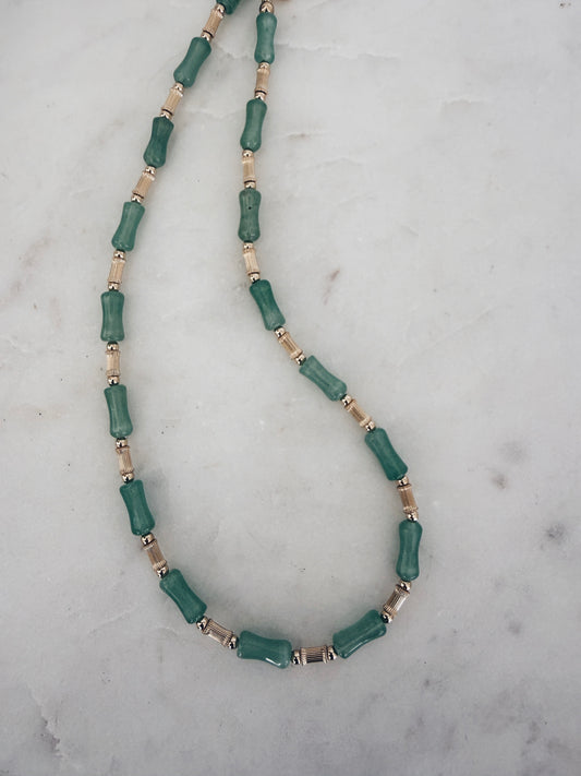 Bamboo Gemstone Necklace + More Options
