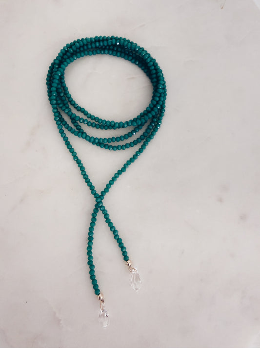 Crystal Luxe Wrap Necklace...Style It Multiple Ways + More Colors